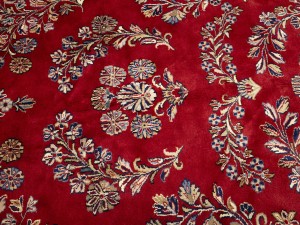 Red Floral Traditional 11X16 Indo-Sarouk Oriental Rug