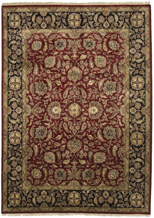 Red Floral Classic 9X12 Agra Jaipur Oriental Rug