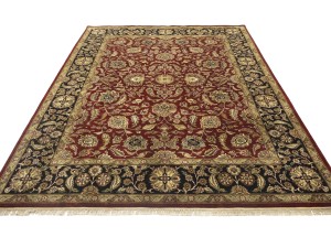 Red Floral Classic 9X12 Agra Jaipur Oriental Rug