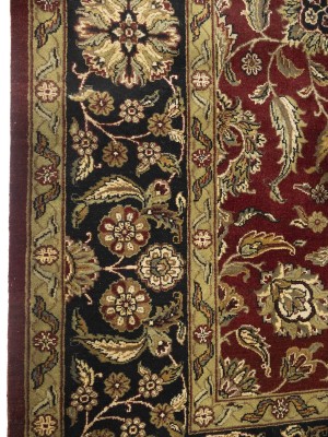 Red Floral Classic 9X12 Agra Jaipur Oriental Rug