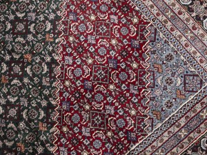 Green Floral Tribal 9X12 Indo-Bidjar Oriental Rug
