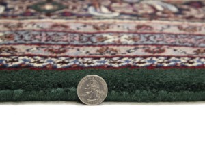 Green Floral Tribal 9X12 Indo-Bidjar Oriental Rug