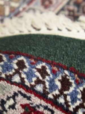 Green Floral Tribal 9X12 Indo-Bidjar Oriental Rug