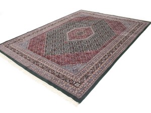 Green Floral Tribal 9X12 Indo-Bidjar Oriental Rug