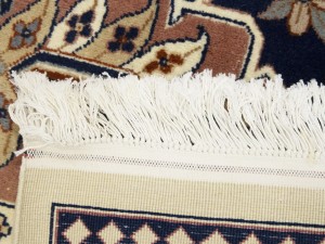 Dark Navy Floral Classic 9X12 Heriz Serapi Pakistan Rug