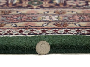 Green Floral Tribal 9X12 Indo-Bidjar Oriental Rug