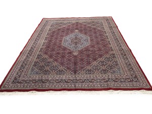 Red Floral Tribal 8'6X11'6 Indo-Bidjar Oriental Rug