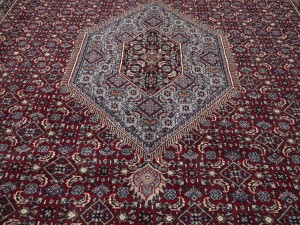 Red Floral Tribal 8'6X11'6 Indo-Bidjar Oriental Rug