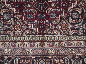 Red Floral Tribal 8'6X11'6 Indo-Bidjar Oriental Rug