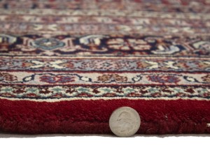 Red Floral Tribal 8'6X11'6 Indo-Bidjar Oriental Rug