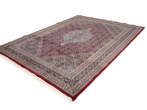Red Floral Tribal 8'6X11'6 Indo-Bidjar Oriental Rug