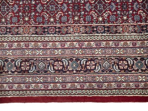 Red Floral Tribal 8'6X11'6 Indo-Bidjar Oriental Rug