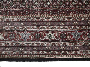 Black Floral Tribal 9X12 Indo-Bidjar Oriental Rug