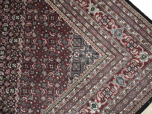 Black Floral Tribal 9X12 Indo-Bidjar Oriental Rug