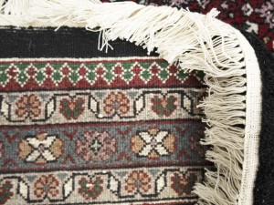 Black Floral Tribal 9X12 Indo-Bidjar Oriental Rug