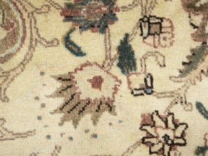 Semi Antique Cream Traditional 9'7X12'5 Vintage Oriental Rug