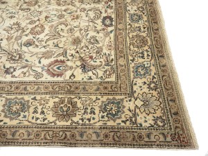 Semi Antique Cream Traditional 9'7X12'5 Vintage Oriental Rug