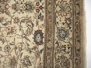 Semi Antique Cream Traditional 9'7X12'5 Vintage Oriental Rug