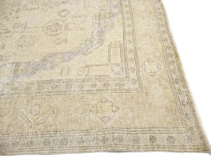 Antique Muted Floral 10X12 Distressed Vintage Oriental Rug
