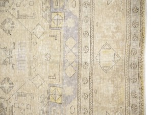 Antique Muted Floral 10X12 Distressed Vintage Oriental Rug