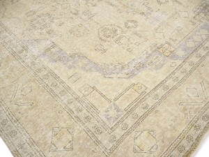 Antique Muted Floral 10X12 Distressed Vintage Oriental Rug