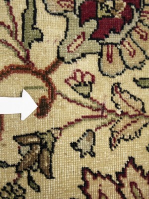 Semi Antique Floral Traditional 9X11'6 Vintage Oriental Rug