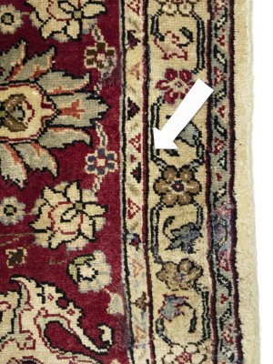 Semi Antique Floral Traditional 9X11'6 Vintage Oriental Rug