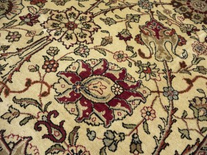 Semi Antique Floral Traditional 9X11'6 Vintage Oriental Rug