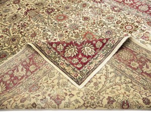 Semi Antique Floral Traditional 9X11'6 Vintage Oriental Rug