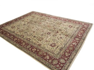 Semi Antique Floral Traditional 9X11'6 Vintage Oriental Rug