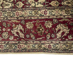 Semi Antique Floral Traditional 9X11'6 Vintage Oriental Rug