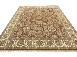 Red Floral Classic 9X12 Agra Jaipur Oriental Rug