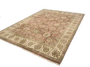 Red Floral Classic 9X12 Agra Jaipur Oriental Rug