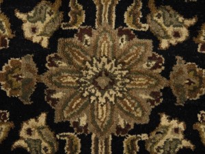 Black Floral Classic 9X12 Agra Jaipur Oriental Rug