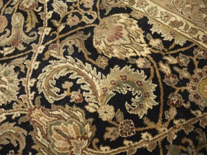 Black Floral Classic 9X12 Agra Jaipur Oriental Rug