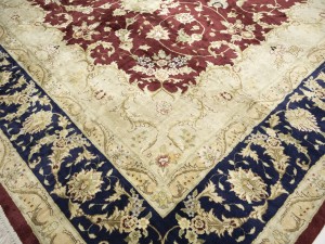 Maroon Red Floral Traditional 9X12 Vintage Oriental Rug
