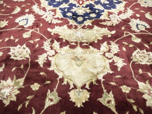 Maroon Red Floral Traditional 9X12 Vintage Oriental Rug