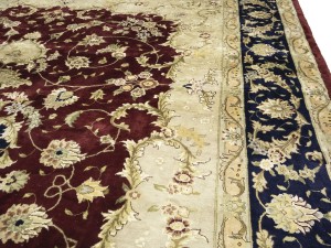 Maroon Red Floral Traditional 9X12 Vintage Oriental Rug