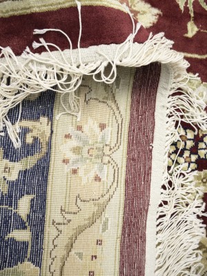 Maroon Red Floral Traditional 9X12 Vintage Oriental Rug
