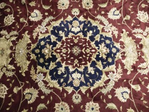 Maroon Red Floral Traditional 9X12 Vintage Oriental Rug