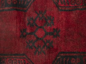 Red Floral Tribal 9'5X11'7 Afghan Herati Vintage Oriental Rug
