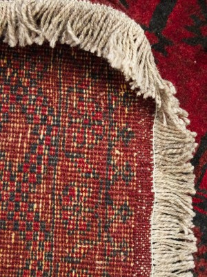 Red Floral Tribal 9'5X11'7 Afghan Herati Vintage Oriental Rug