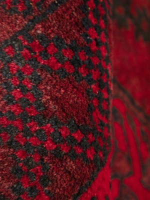 Red Floral Tribal 9'5X11'7 Afghan Herati Vintage Oriental Rug