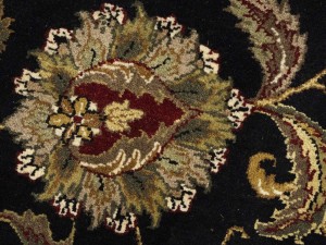 Black Floral Classic 9X12 Agra Jaipur Oriental Rug