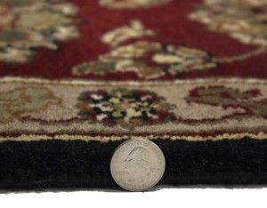 Black Floral Classic 9X12 Agra Jaipur Oriental Rug