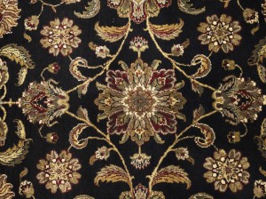 Black Floral Classic 9X12 Agra Jaipur Oriental Rug