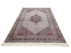 Cream Floral Tribal 6X9'5 Indo-Bidjar Oriental Rug