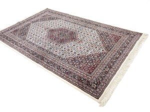 Cream Floral Tribal 6X9'5 Indo-Bidjar Oriental Rug