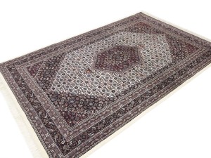 Cream Floral Tribal 6X9'5 Indo-Bidjar Oriental Rug
