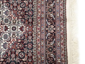 Cream Floral Tribal 6X9'5 Indo-Bidjar Oriental Rug